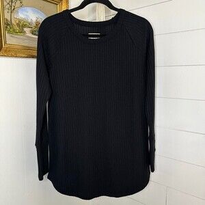 Chaser Waffle Thermal Long Sleeve Black Large